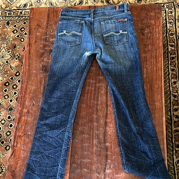 7 for all mankind, button fly jeans. 30Wx29L - Picture 3 of 3